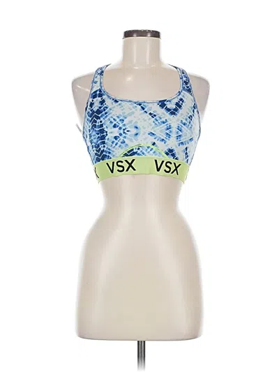 Pre-owned Vsx Sport Tank Top Blue Halter Neckline Tops