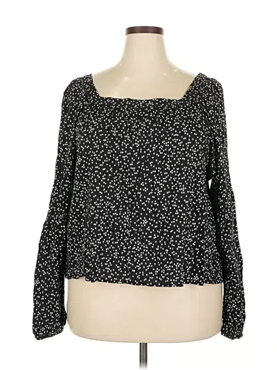 Pre-owned Gap Long Sleeve T-shirt In Black