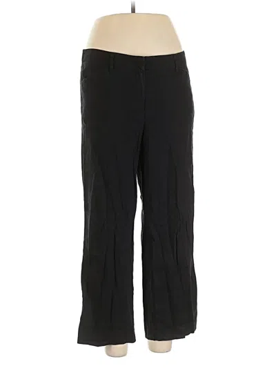 Pre-owned Jjill Linen Pants In Black