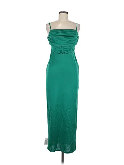 Pre-owned Asos Design Cocktail Dress In Green