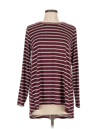 Westport Long Sleeve T-shirt In Burgundy