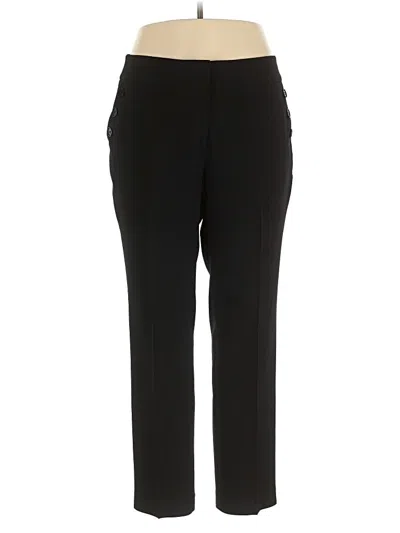 Pre-owned Kasper Dress Pants In Black