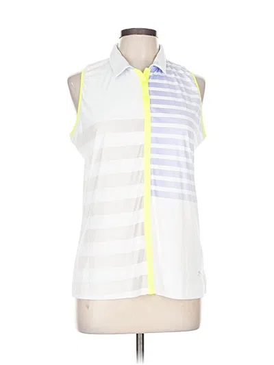 Pre-owned Slazenger Sleeveless Blouse In White
