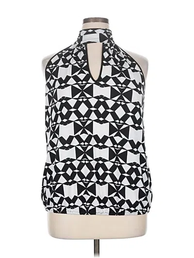 Pre-owned Bisou Bisou Sleeveless Blouse In Black