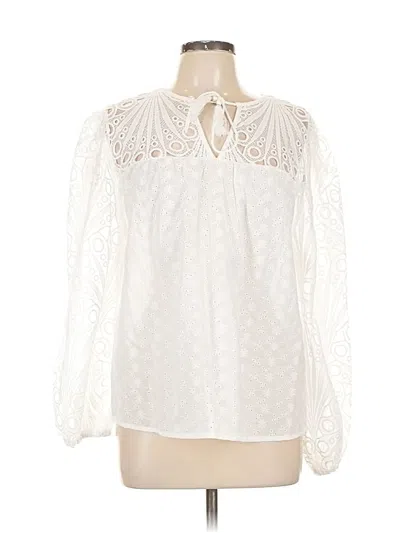 Adiva Long Sleeve Blouse In White