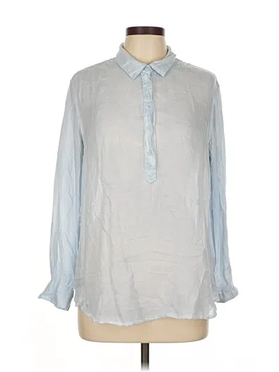 Pre-owned Beachlunchlounge Long Sleeve Blouse In Gray