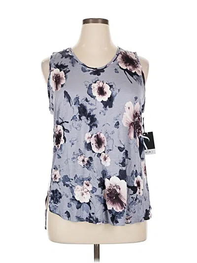 Pre-owned Simply Vera Vera Wang Sleeveless Blouse In Gray