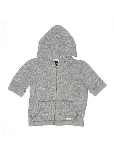 Pre-owned Gap Kids' Zip Up Hoodie In Gray