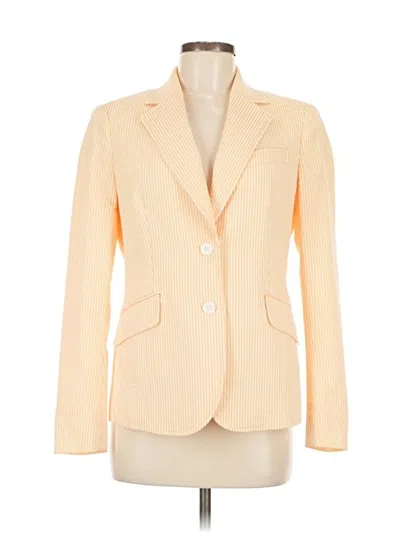 Pre-owned Anne Klein Blazer Jacket In Yellow