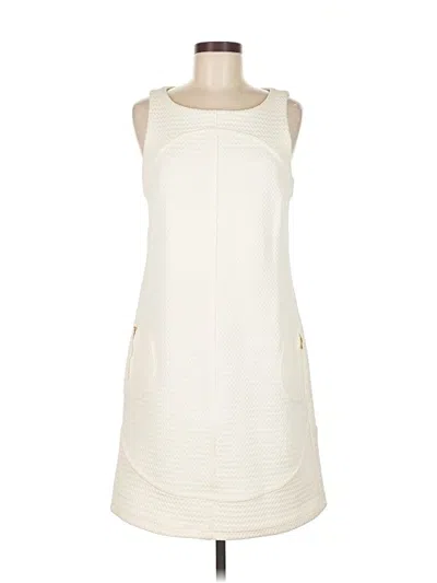 Pre-owned Sharagano Casual Dress In White