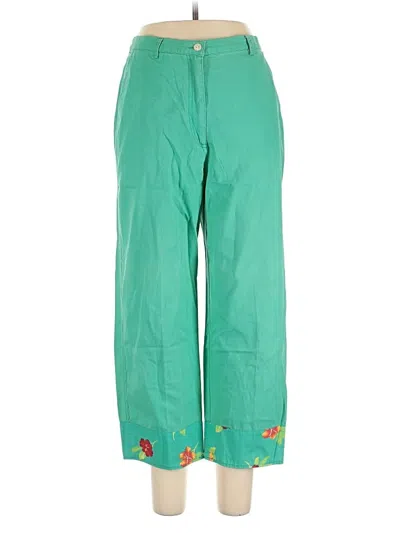 Pre-owned Susan Bristol Casual Pants In Green