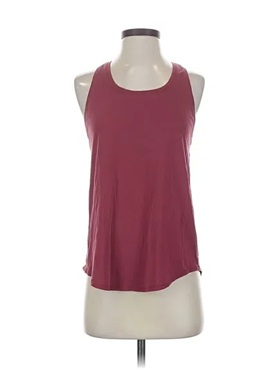 Pre-owned Lululemon Athletica Tank Top Red Halter Neckline Tops
