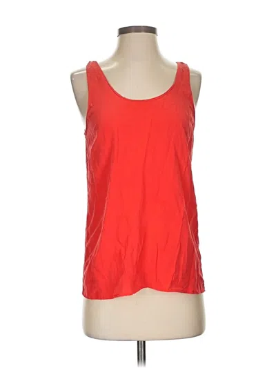 Pre-owned Equipment Sleeveless Top Red Scoop Neck Tops