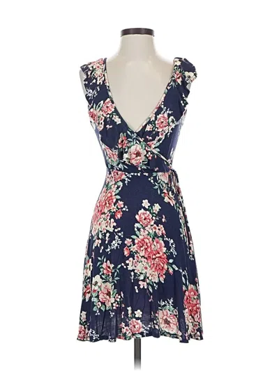 Pre-owned Francesca's Casual Dress In Blue