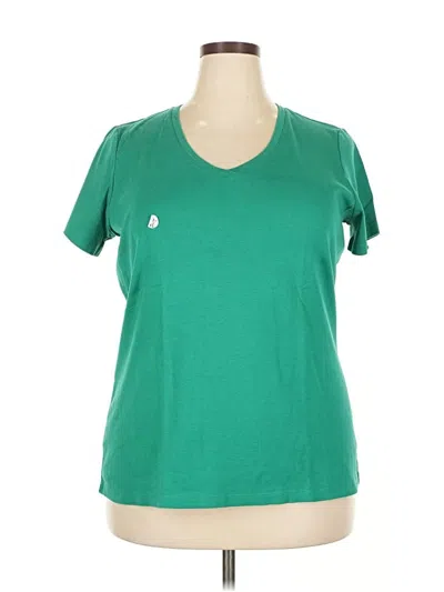 Pre-owned St. John's Bay Short Sleeve T-shirt In Green