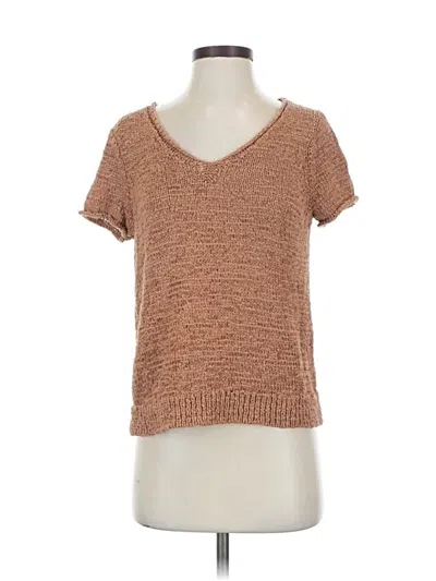 Pre-owned Vince Camuto Pullover Sweater In Brown