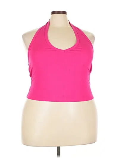 Fashion Nova Halter Top Pink Halter Neckline Tops In Pink