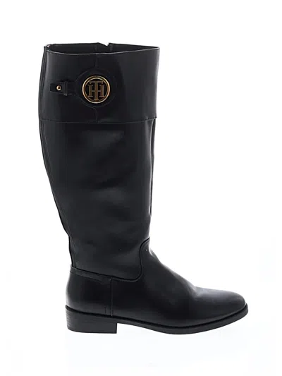 Pre-owned Tommy Hilfiger Boots In Black