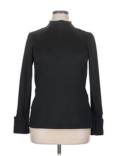 Pre-owned Athleta Fleece Jacket In Black