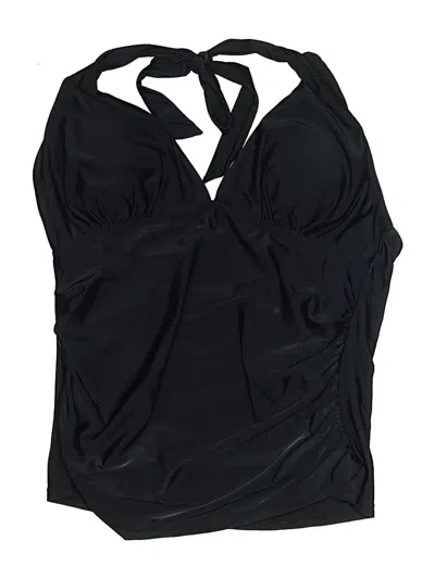 Pre-owned Hilor Swimsuit Top Black Swimwear