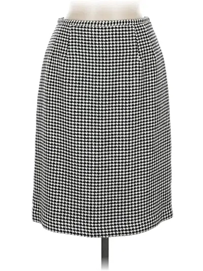 Pre-owned Talbots Wool Skirt In Black