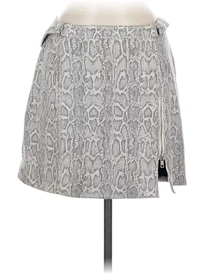Pre-owned Free People Casual Skirt In Gray