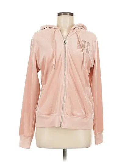 Pre-owned Calvin Klein Performance Zip Up Hoodie In Pink