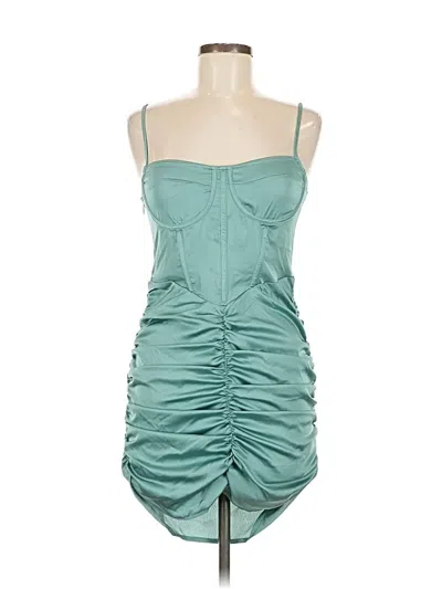 Pre-owned Prettylittlething Cocktail Dress In Blue