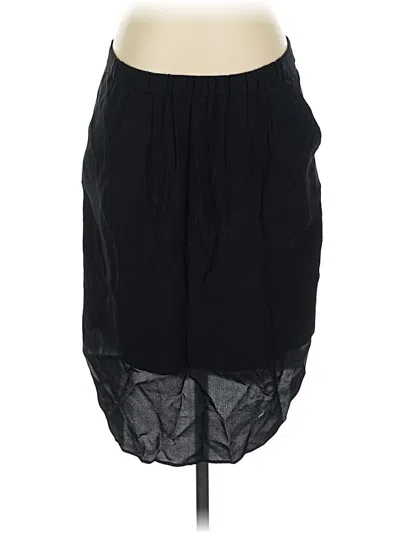 Pre-owned Madewell Silk Skirt In Black