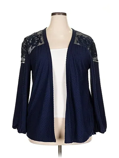 Pre-owned Maurices Cardigan Sweater In Blue