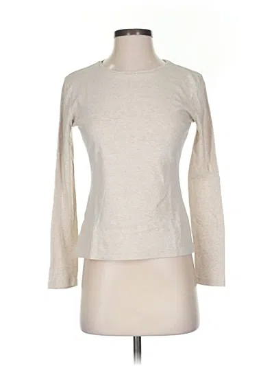 Pre-owned Talbots Long Sleeve T-shirt In White