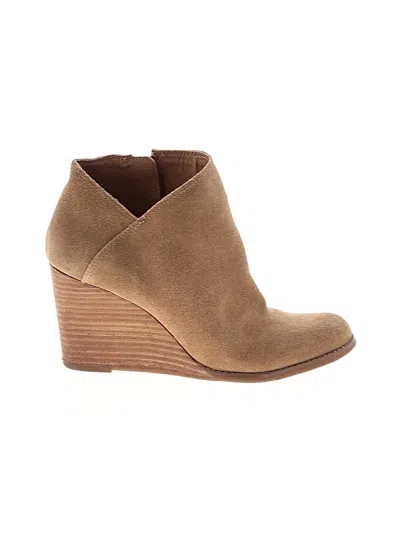 Pre-owned Lucky Brand Ankle Boots In Brown