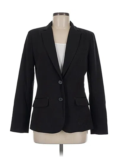 Pre-owned New York And Company Blazer Jacket In Black