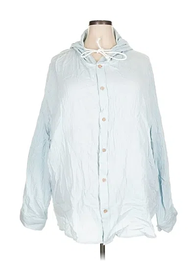 Pre-owned Unbranded Long Sleeve Blouse In Blue