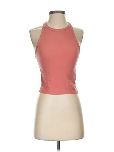 Pre-owned Abercrombie & Fitch Tank Top Pink Halter Neckline Tops