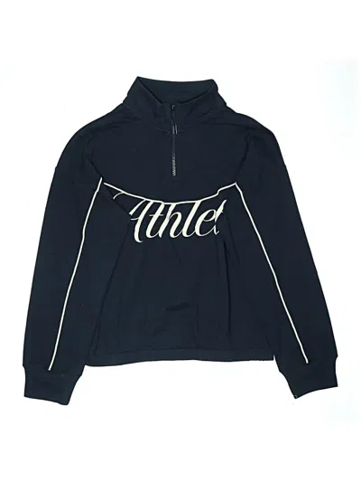 Pre-owned Athleta Girl Kids' Pullover Sweater In Blue