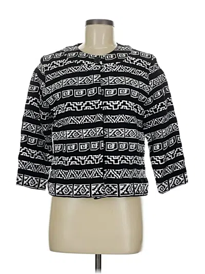 Pre-owned Chico's Blazer Jacket In Black