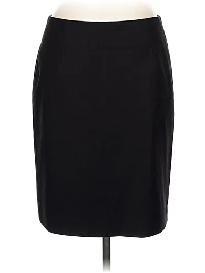 Pre-owned Banana Republic Wool Skirt In Black