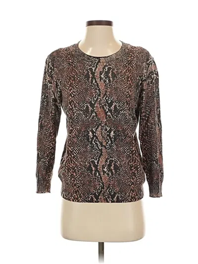Pre-owned Joie Long Sleeve T-shirt In Brown