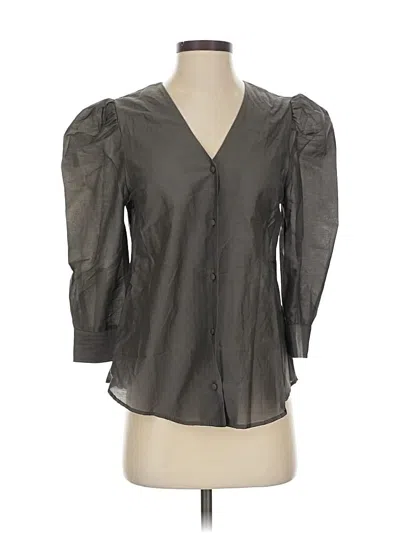 Pre-owned Modern Citizen 3/4 Sleeve Blouse In Gray