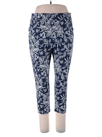 Pre-owned Rafaella Active Pants In Blue