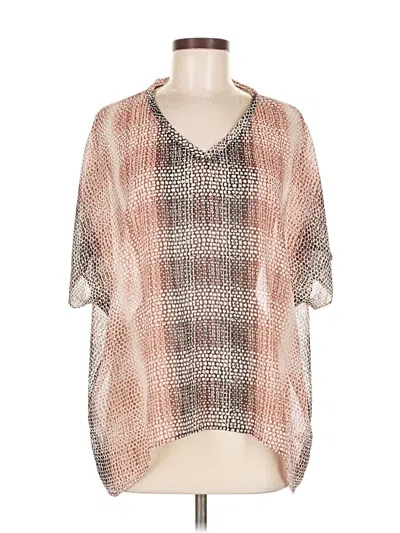 Pre-owned Cabi Short Sleeve T-shirt In Brown