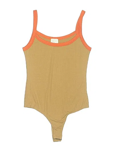 Pre-owned Dee Elly Bodysuit In Brown
