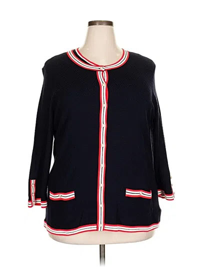 Pre-owned Talbots Cardigan Sweater In Black