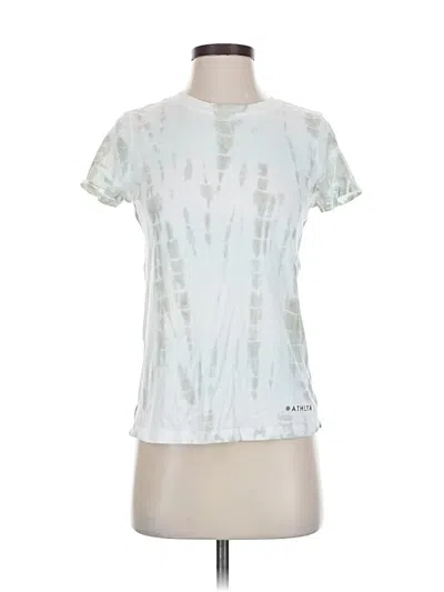Pre-owned Athleta Short Sleeve T-shirt In White