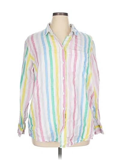 Pre-owned Gap Long Sleeve Button Down Shirt In White