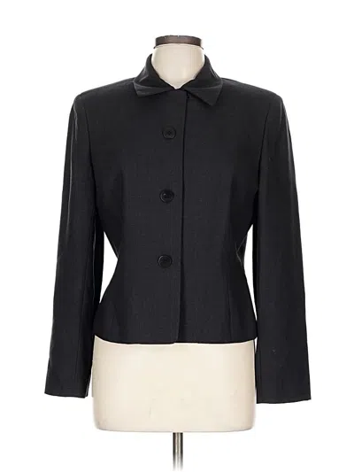 Pre-owned Ann Taylor Wool Blazer Jacket In Black