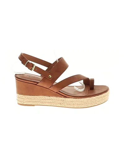 Pre-owned Style & Co Wedges In Brown