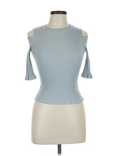 Pre-owned Urban Revivo Short Sleeve Turtleneck In Blue