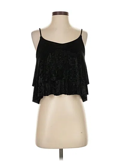 Pre-owned Madison Sleeveless Blouse In Black